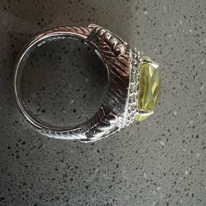 Judith Ripka sterling silver gemstone ring